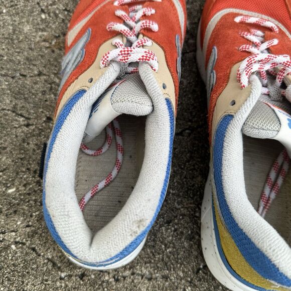 New Balance 997H Energy Red Atomic Sneakers Mens 9 Yellow Suede CM007HJP Shoes - Picture 9 of 13